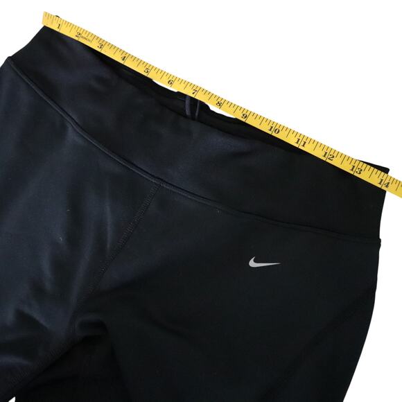 Nike Womens Boot Cut Sweatpants Size Medium Black Soccer Pants Zipper Hem - Picture 9 of 11